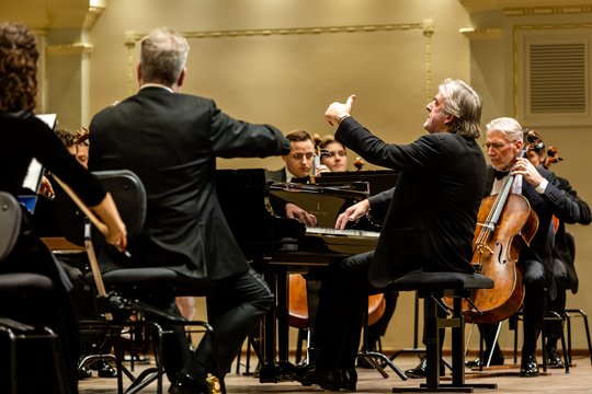 Filharmonijoje vyksta Vilniaus fortepijono festivalis.<br>I.Juodytės nuotr.