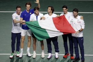 Prestižinė Daviso taurė – Italijos teniso rinktinės rankose