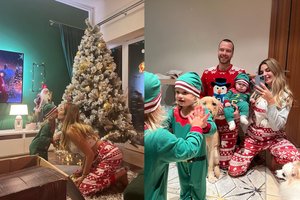 „Žalgirio“ žaidėjo Luko Lekavičiaus namuose sužibo pasakiška žaliaskarė: puošė visa šeima