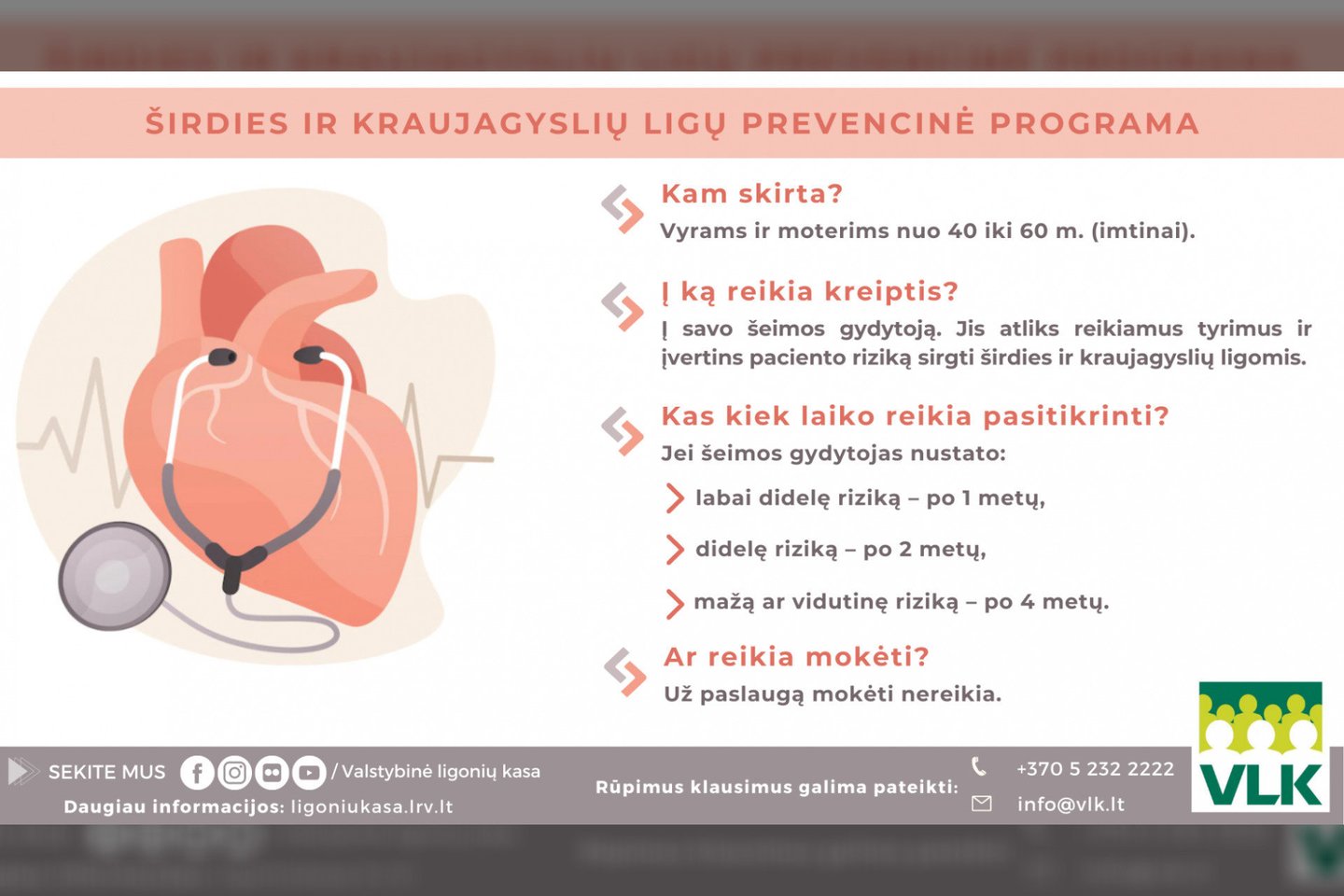 širdies ir kraujagyslių ligų prevencinė programa<br>VLK infografikas