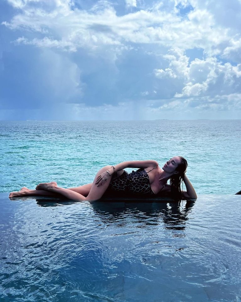  Viktorijos Siegel poilsis Maldyvuose.<br> Instagramo nuotr.