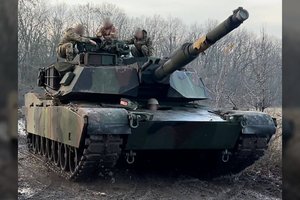 Amerikiečių tankai „Abrams“ – jau prie Ukrainos fronto linijos