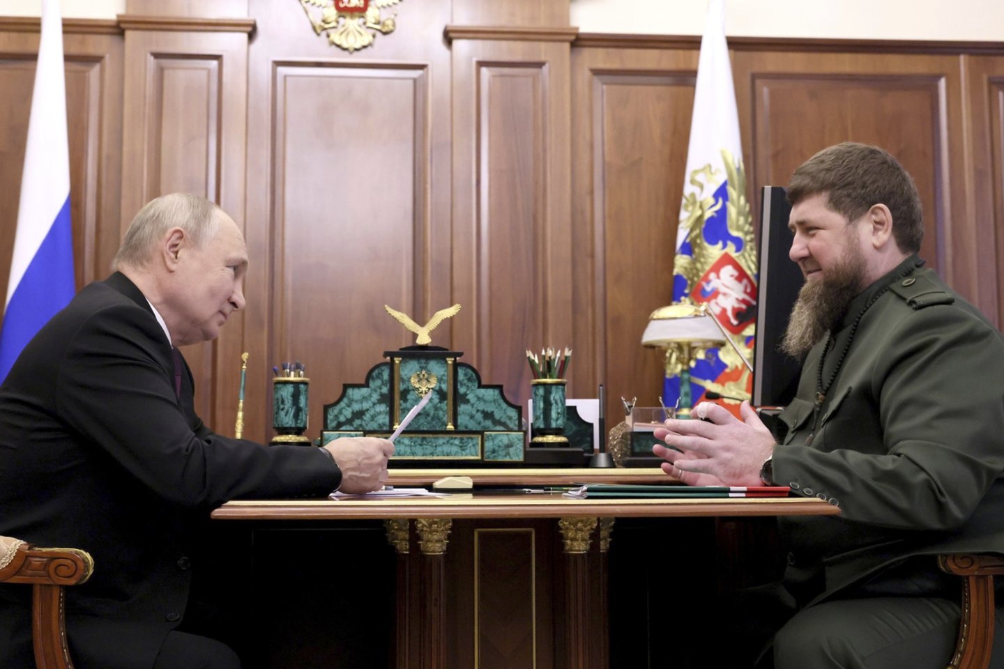 V. Putinas ir R. Kadyrovas.<br>Zuma Press/Scanpix nuotr.
