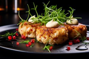 Krabų lazdelių kepsneliai tiks ir užkandžiui, ir šventinei vakarienei