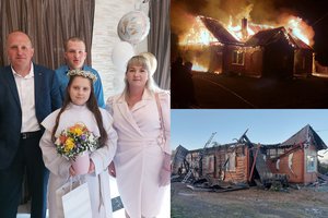 Šeima Šalčininkų rajone liko be namų: sunkią negalią turintis sūnus vis dar negali tuo patikėti