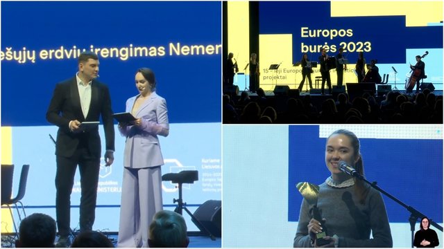 Paskelbti projekto „Europos burės 2023“ nugalėtojai: laureatų rankose – unikalūs apdovanojimai
