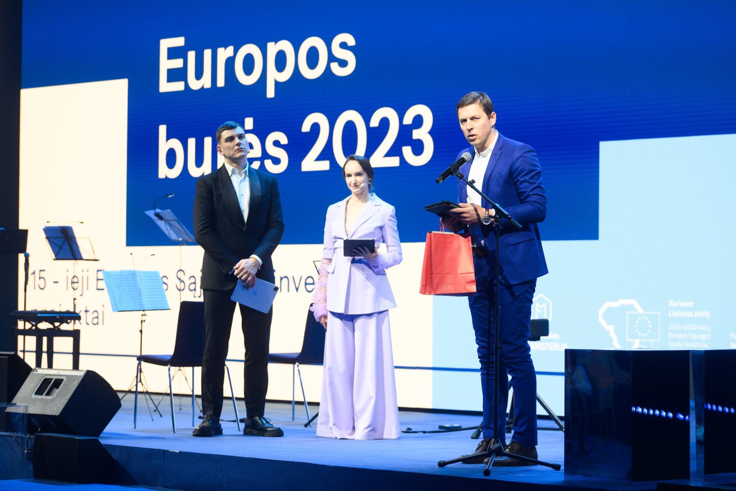 Finansų ministerijos konkurso „Europos burės 2023“ apdovanojimų renginys.<br>V.Skaraičio nuotr.