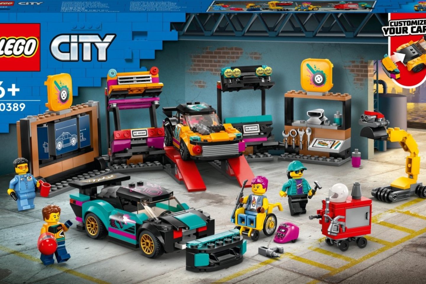 LEGO City Individualus automobilių garažas.<br>„Žaislų planeta“ nuotr.
