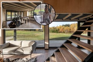 Geriausias Lietuvoje namas – kokio dar nebuvo: miškuose ir su automobiliu jo viduje 