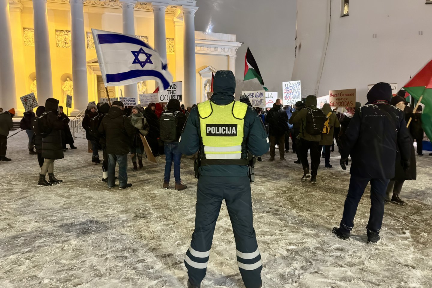 Protesto akcija Vilniuje.<br> V. Ščiavinsko nuotr.
