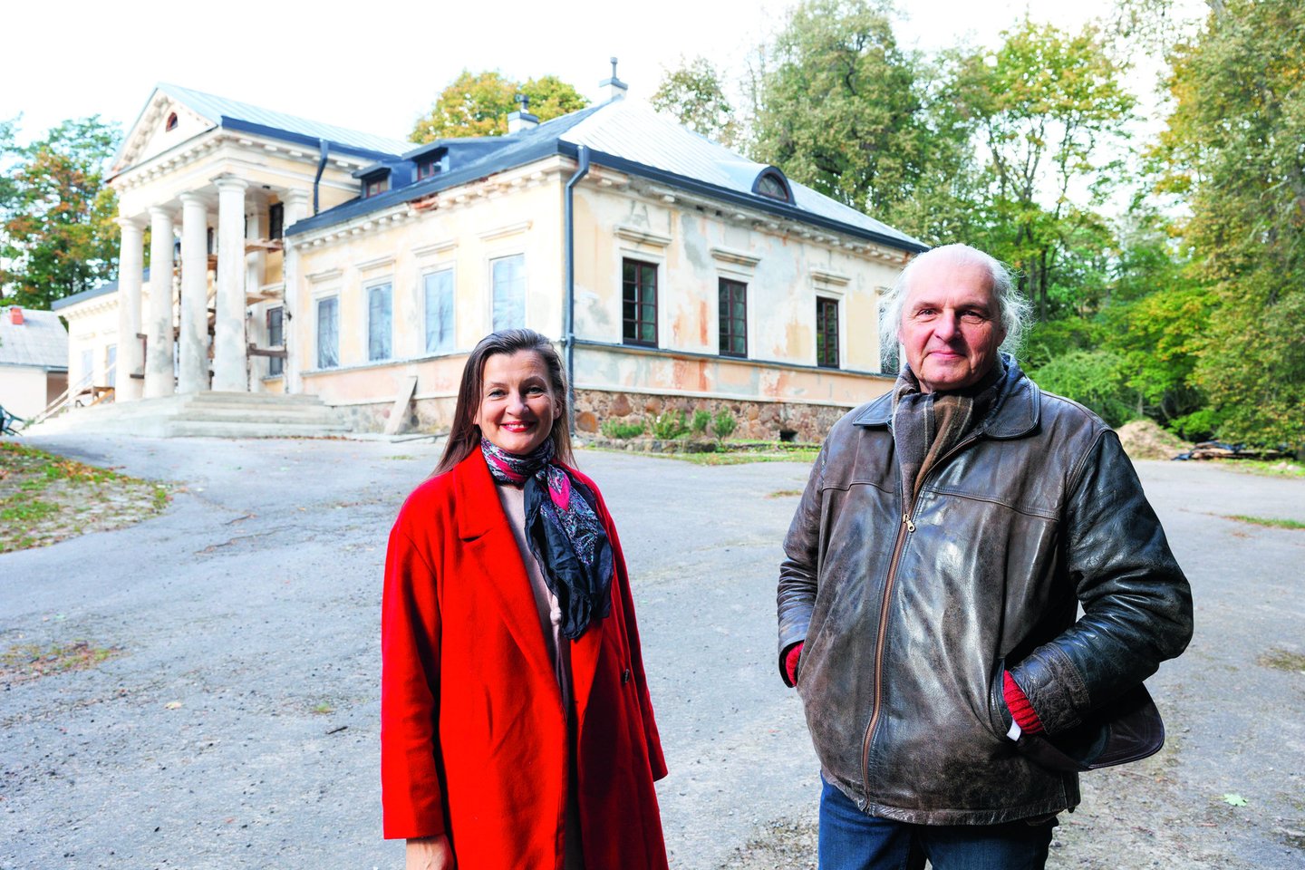 Režisierių šeima – I.Kurklietytė ir R. Abukevičius Šumsko dvarą įsigijo prieš penkerius metus.<br>T.Bauro nuotr.