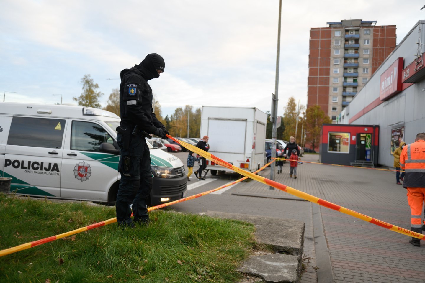 Vilniuje vyras pašovė apsaugos darbuotoją.<br>V.Skaraičio nuotr.