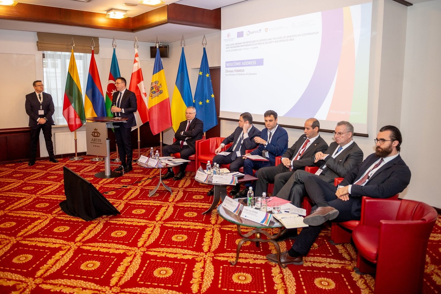 Vilniuje vyksta aukšto lygio konferencija apie Rytų partnerystę, saugumo ir gynybos politiką<br> A. Pliadžio nuotr.