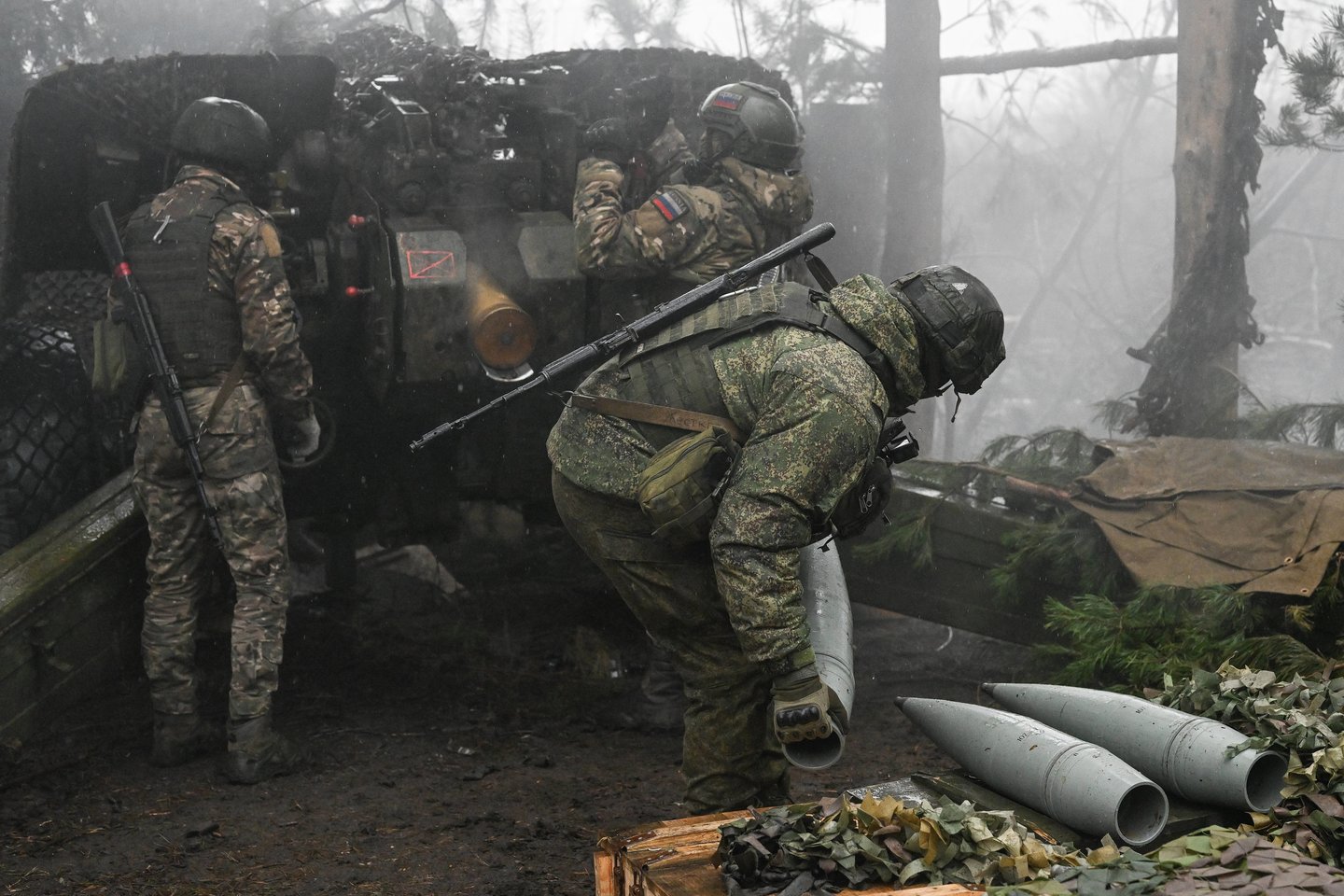 Karas Ukrainoje, rusų kareiviai.<br>Imago-images/Scanpix nuotr.