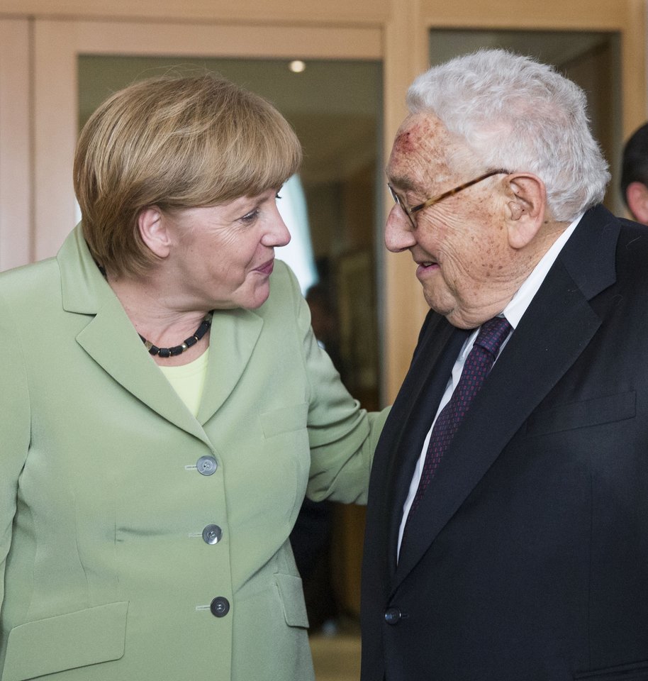  A. Merkel ir H. Kissingeris.<br>EPA-ELTA nuotr.