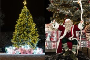 Kalėdų pasaka Šilalėje: sužibo miesto žaliaskarė