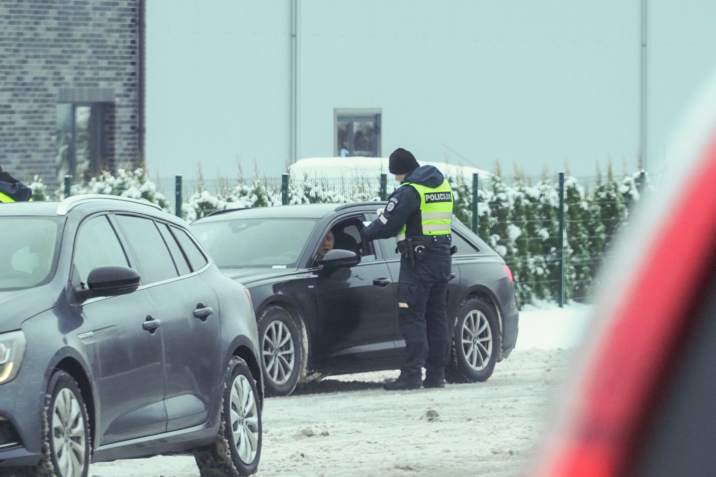 Policija informuoja, kokie patikrinimai vairuotojų laukia gruodį.<br>V.Ščiavinsko nuotr.