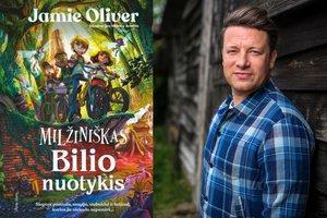 Daugiavaikis tėtis ir kulinarijos žvaigždė Jamie Oliveris pristato knygą vaikams ir dalijasi karšto šokolado receptu