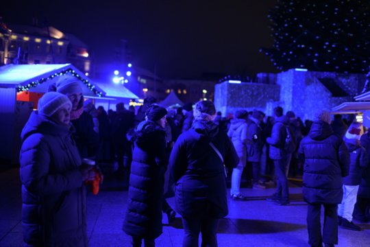 Vilniuje laukiama Kalėdų eglės įžiebimo.<br>V.Skaraičio nuotr.