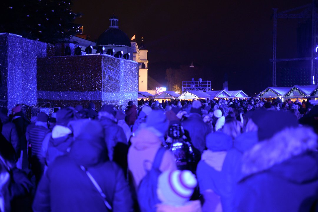 Vilniuje laukiama Kalėdų eglės įžiebimo.<br>V.Skaraičio nuotr.