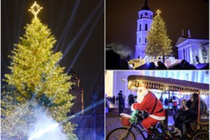 Vilniuje įžiebta pagrindinė Lietuvos Kalėdų eglė: po ilgų metų – pokyčiai