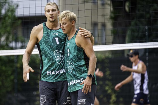Puiki Patriko Stankevičiaus ir Audriaus Knašo pergalė Filipinuose. 