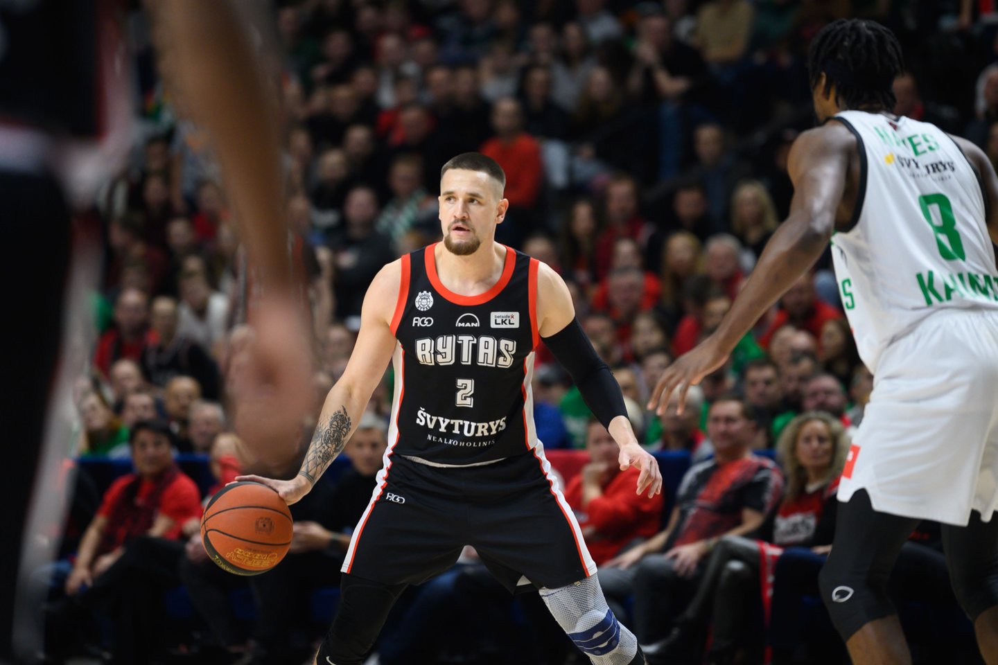 Vilniaus „Ryto“ ekipa žaidžia Mažeikiuose su „M Basket“ klubu.<br>V. Skaraičio nuotr.