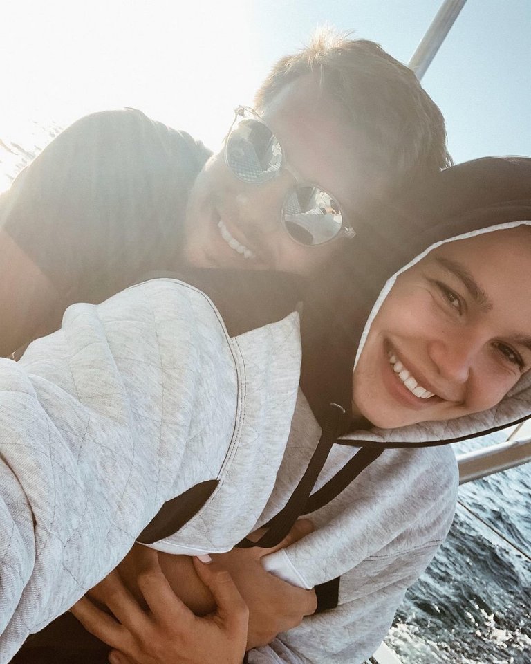  Luka Dončičiui su Anamaria gimė dukra.<br> Instagramo nuotr.
