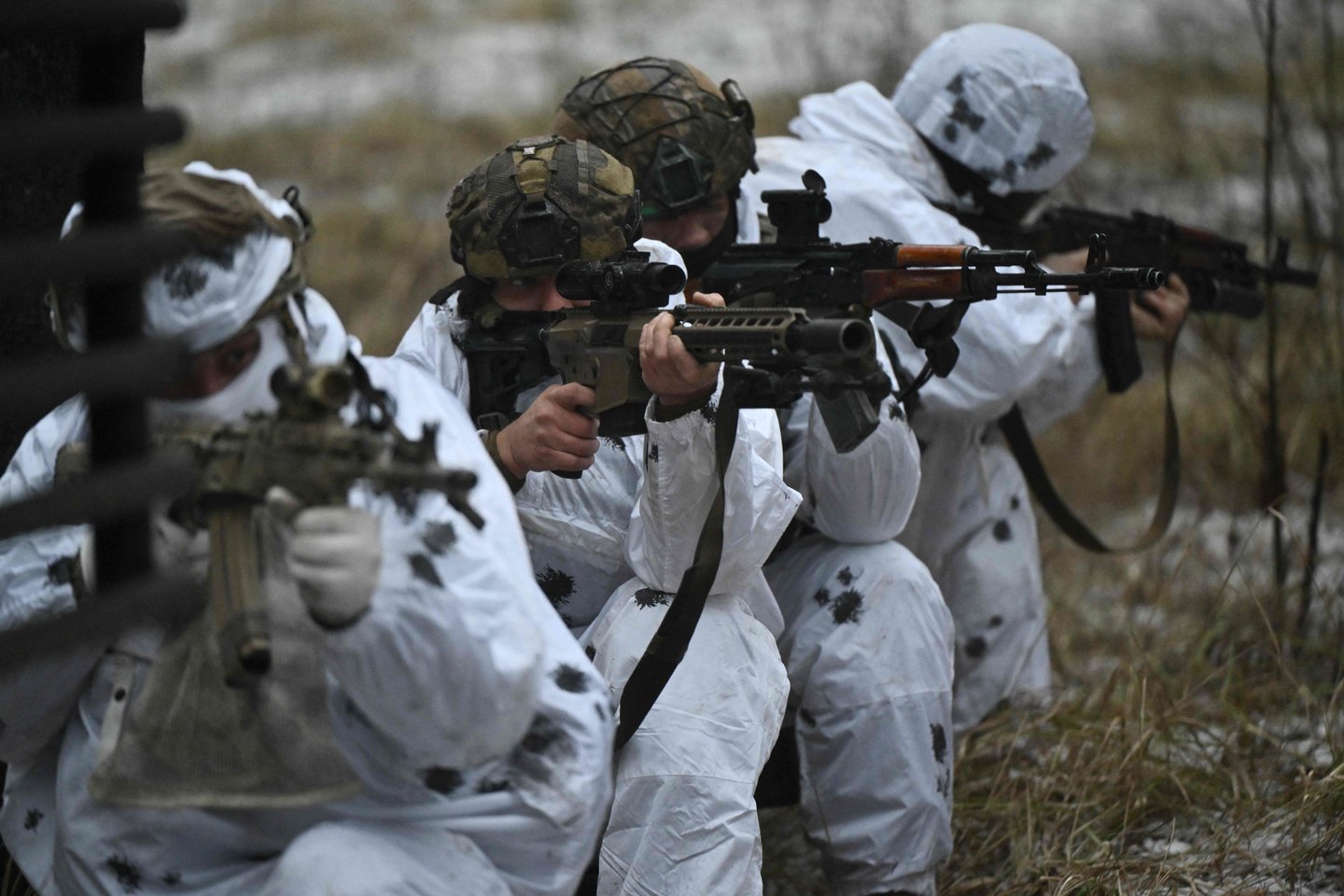 Karas Ukrainoje. Ukrainos kariai. <br>AFP/Scanpix nuotr.