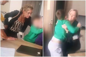 Sparčiai plinta kraupus vaizdo įrašas: iš mamos atėmė klykiantį vaiką, paaiškino aplinkybes