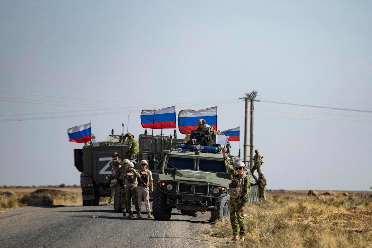 Rusijos pajėgos Sirijoje.<br>AFP/Scanpix nuotr.