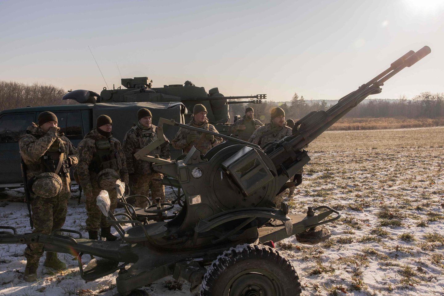 Karas Ukrainoje. Ukrainos kariai.<br>AFP/Scanpix nuotr.