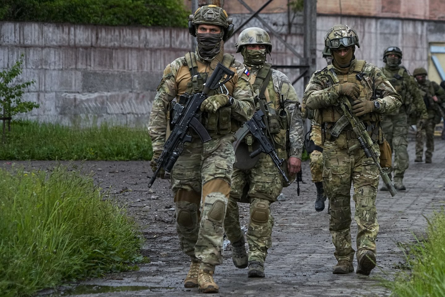 Rusijos kareiviai.<br>AP/Scanpix nuotr.