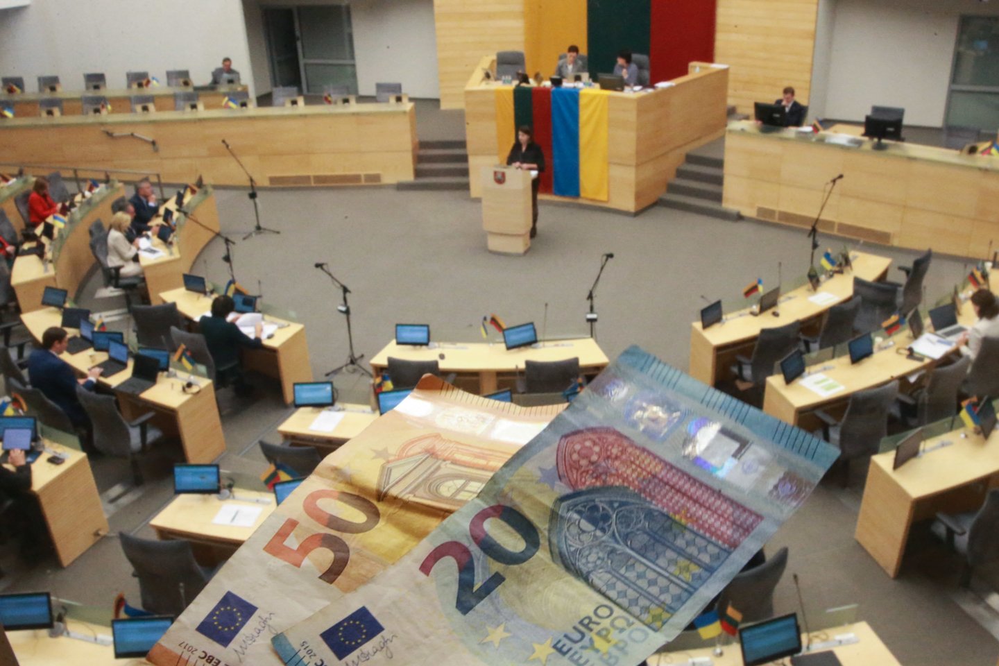 Seime – galutinis sprendimas dėl 2024 m. biudžeto projekto.<br>R.Danisevičiaus nuotr.