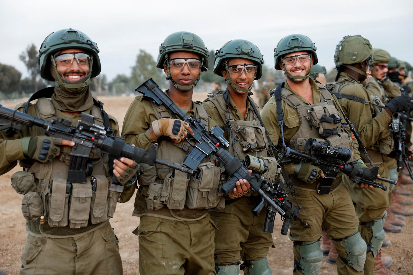 Izraelio ir „Hamas“ karas. Izraelio kariai.<br> Reuters/Scanpix nuotr.
