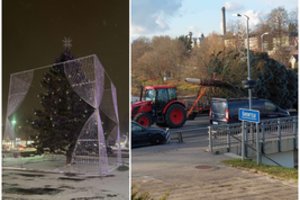 Anykštėnai rėžė apie savo miesto kalėdinę eglę: „Esu labai pasipiktinusi“