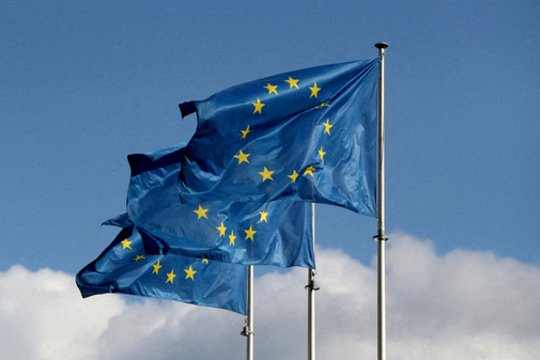 Europos Sąjungos vėliavos.
