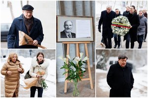 Lietuva atsisveikina su signataru S. Pečeliūnu: atiduoti paskutinę pagarbą atvyko politikai ir visuomenės veikėjai