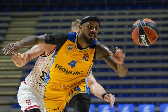 „Maccabi“ žaidėjas Lorenzo Brownas.