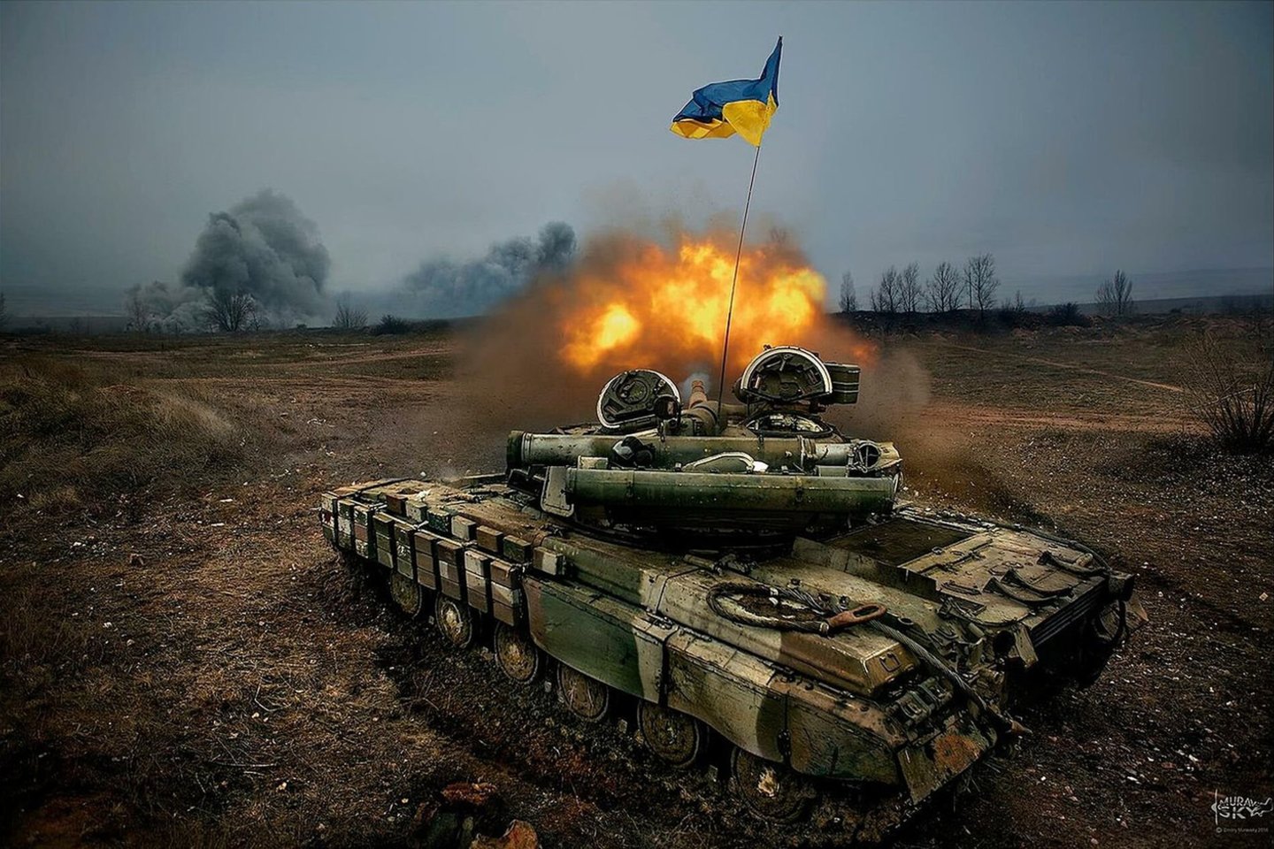 Ukrainos tankas „T-64“.<br>Wikimedia commons asociatyvinė nuotr.