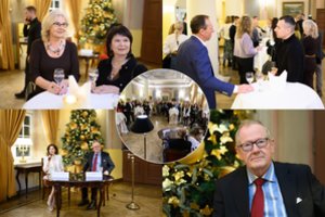 Žinomi žmonės rinkosi į renginį, skirtą ilgaamžiškumo temai su profesoriumi Richardu Barkeriu