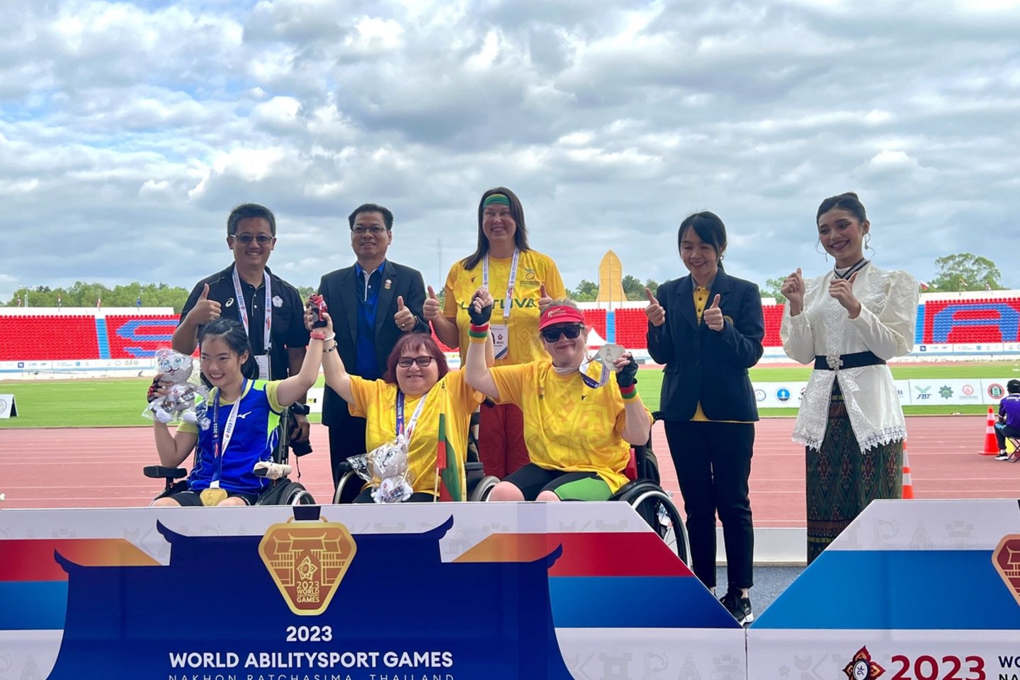 Lietuvos neįgaliųjų sportininkų rinktinė toliau garsina šalį Tailande.<br>LNSF nuotr.