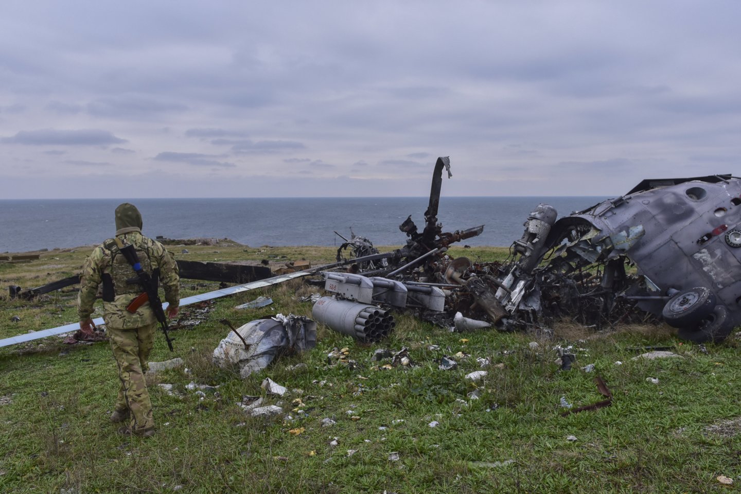 Karas Ukrainoje. Gyvačių sala.<br>AP/Scanpix nuotr.