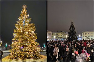 Kupiškyje – aukso spalvų puošmenomis ir tautodailės motyvais puošta žaliaskarė
