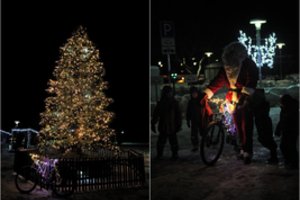 Juodkrantėje sužibo Kalėdų žaliaskarė: šventinės švieselės tiesiog džiugina širdį