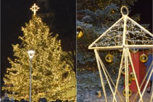 Biržuose – kalėdinio laikotarpio pradžia: įžiebė įspūdingą kalėdinę eglę