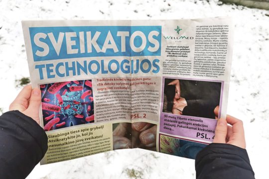Reklaminiame leidinyje skelbiamos visiškos melagienos – esą papildai gali išgydyti net ir nepagydomas ligas.