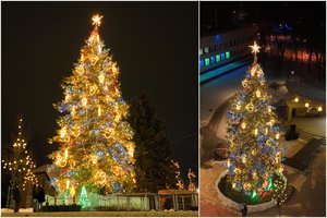 Šiaurės Lietuvoje pasklido gerumo šviesa – įžiebta Joniškio Kalėdų eglė