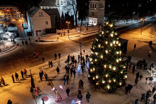  Kalėdų eglė Pasvalyje.