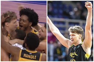 Pergalingas M. Kuzminsko metimas nulėmė AEK pergalę Graikijoje